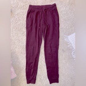 Maroon sweatpants